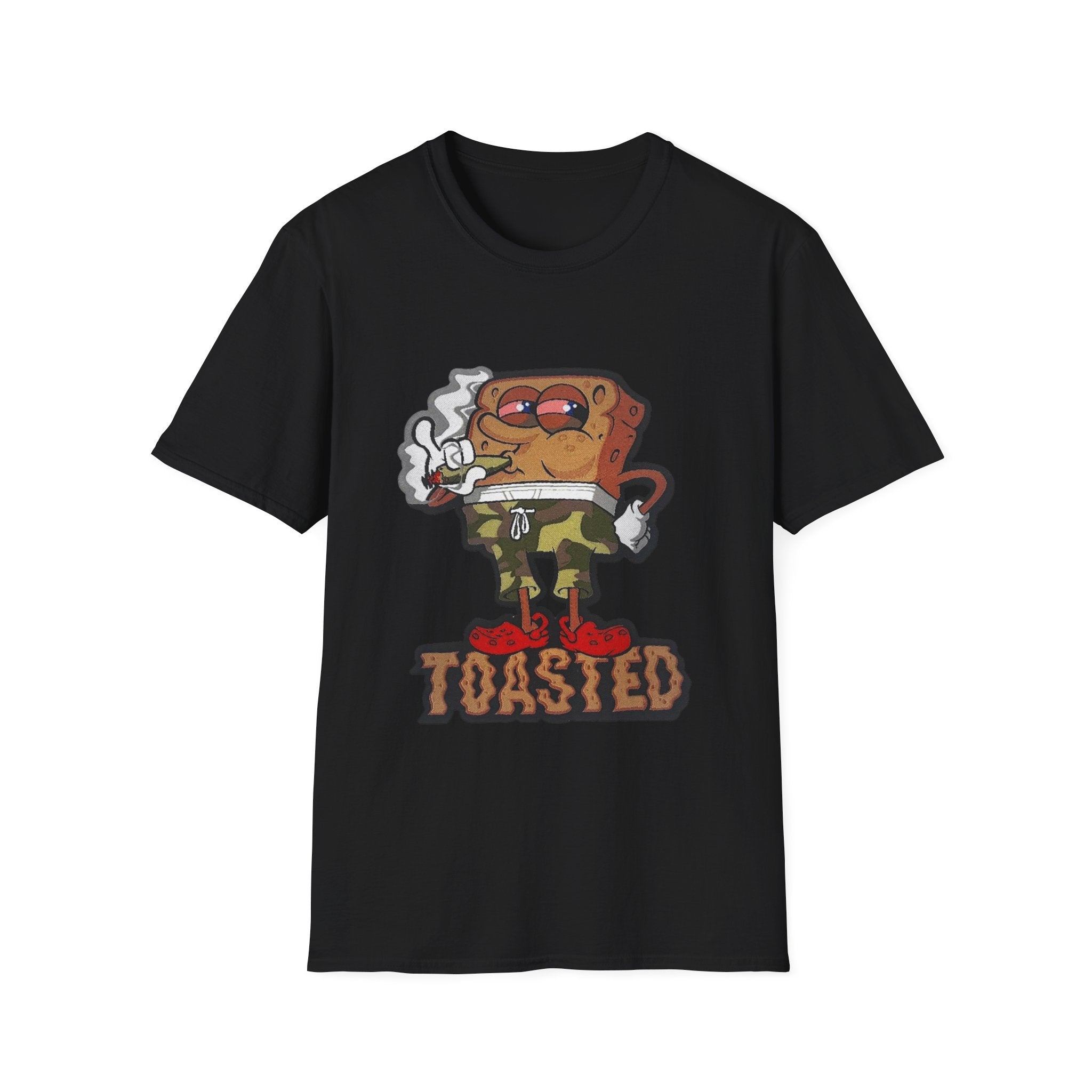Toasted Cartoon Toast T-Shirt — Funny Retro Breakfast Graphic Tee
