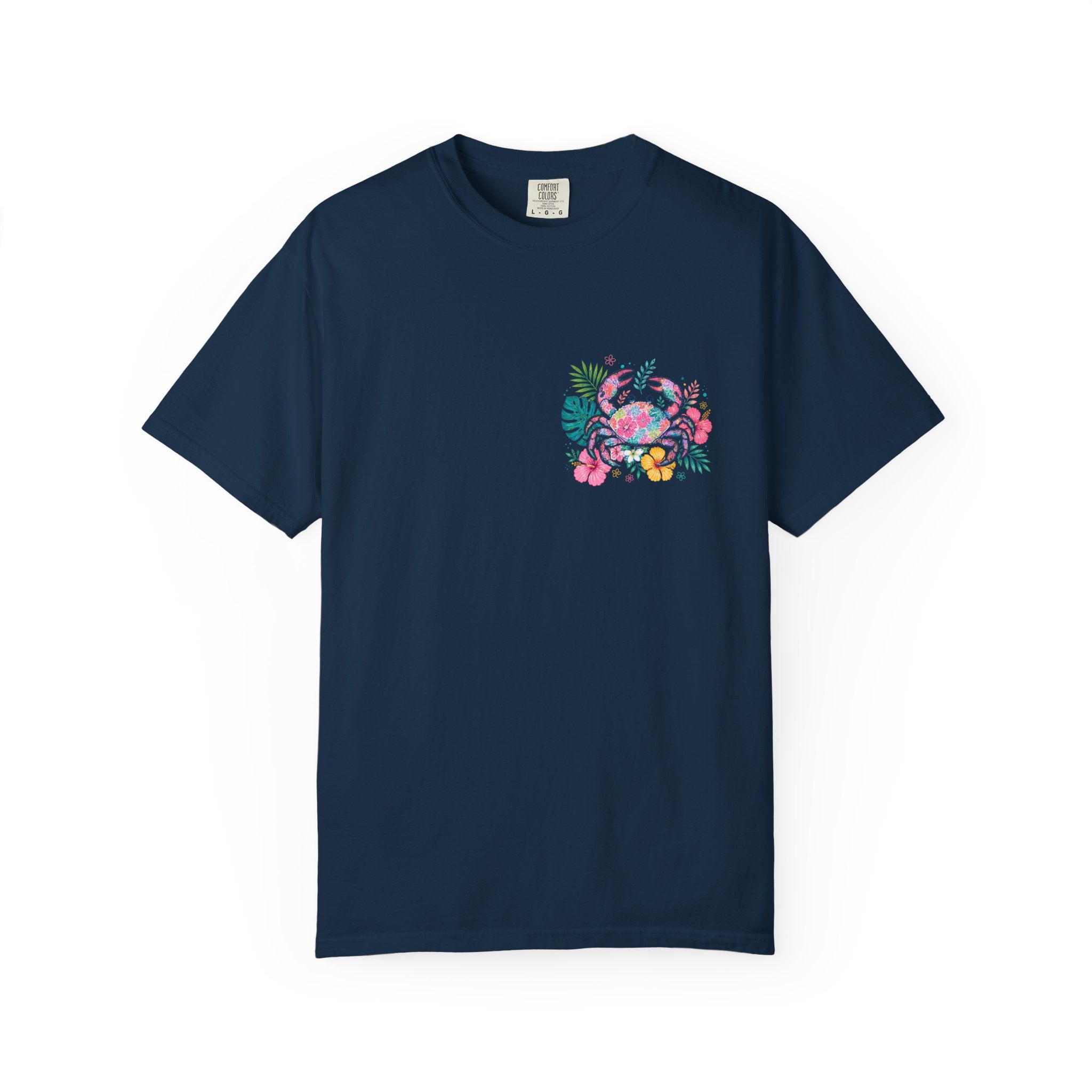 T-Shirt — "Sun Sand" Tropical Palm Floral Graphic Tee