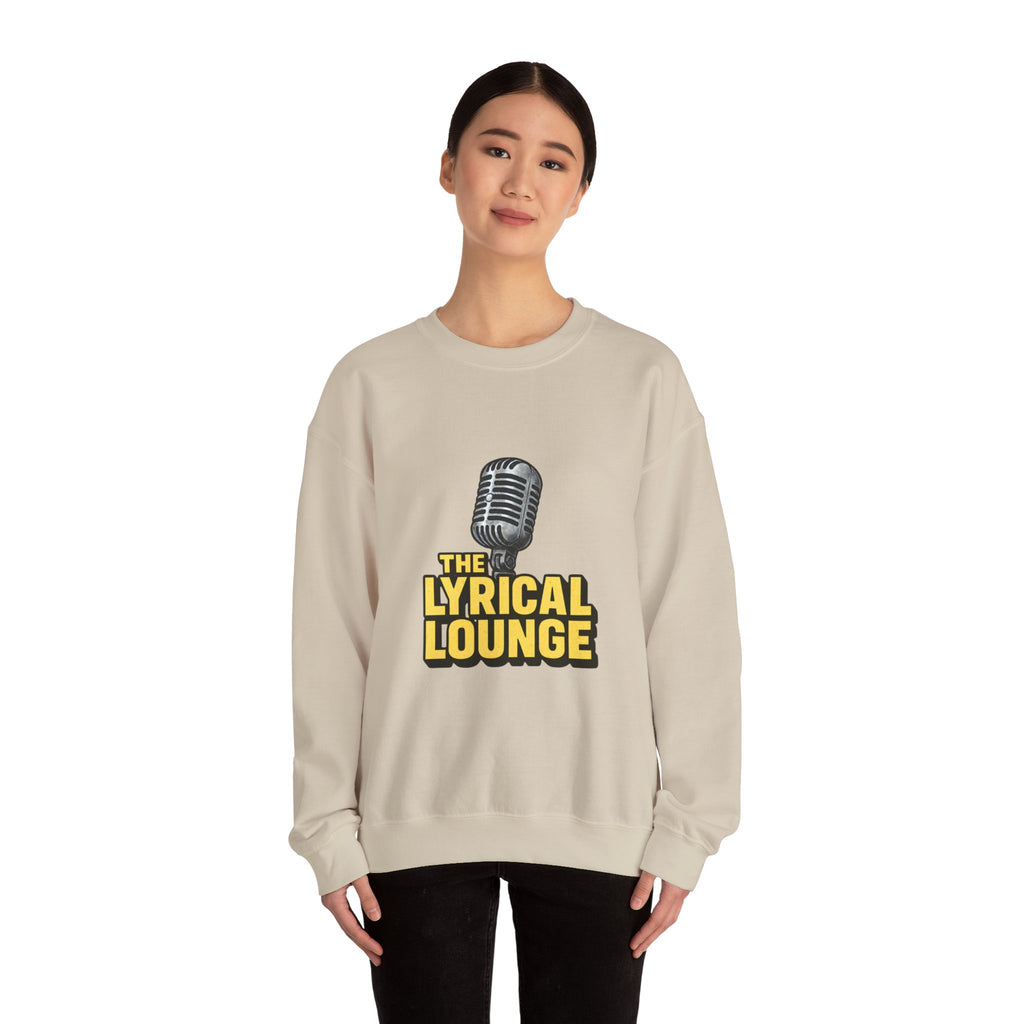 Lyrical Lounge Crewneck Sweatshirt — Cozy Music-Inspired Pullover