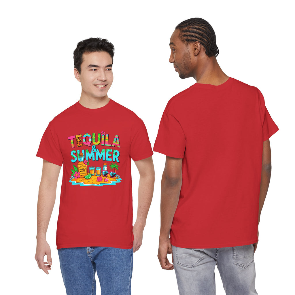 Tequila Summer Tee – Tropical Beach Cocktail Graphic T-Shirt