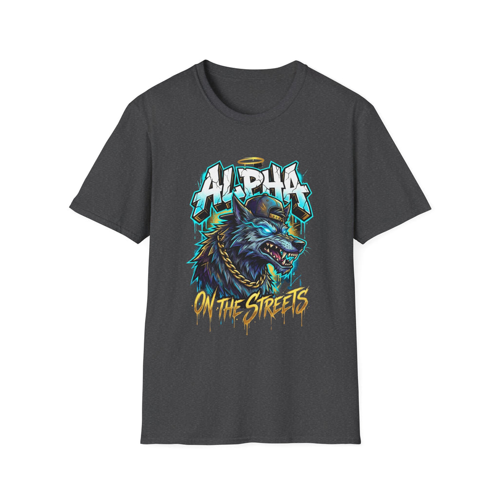 Alpha On The Streets Wolf Graphic T-Shirt — Urban Streetwear Tee