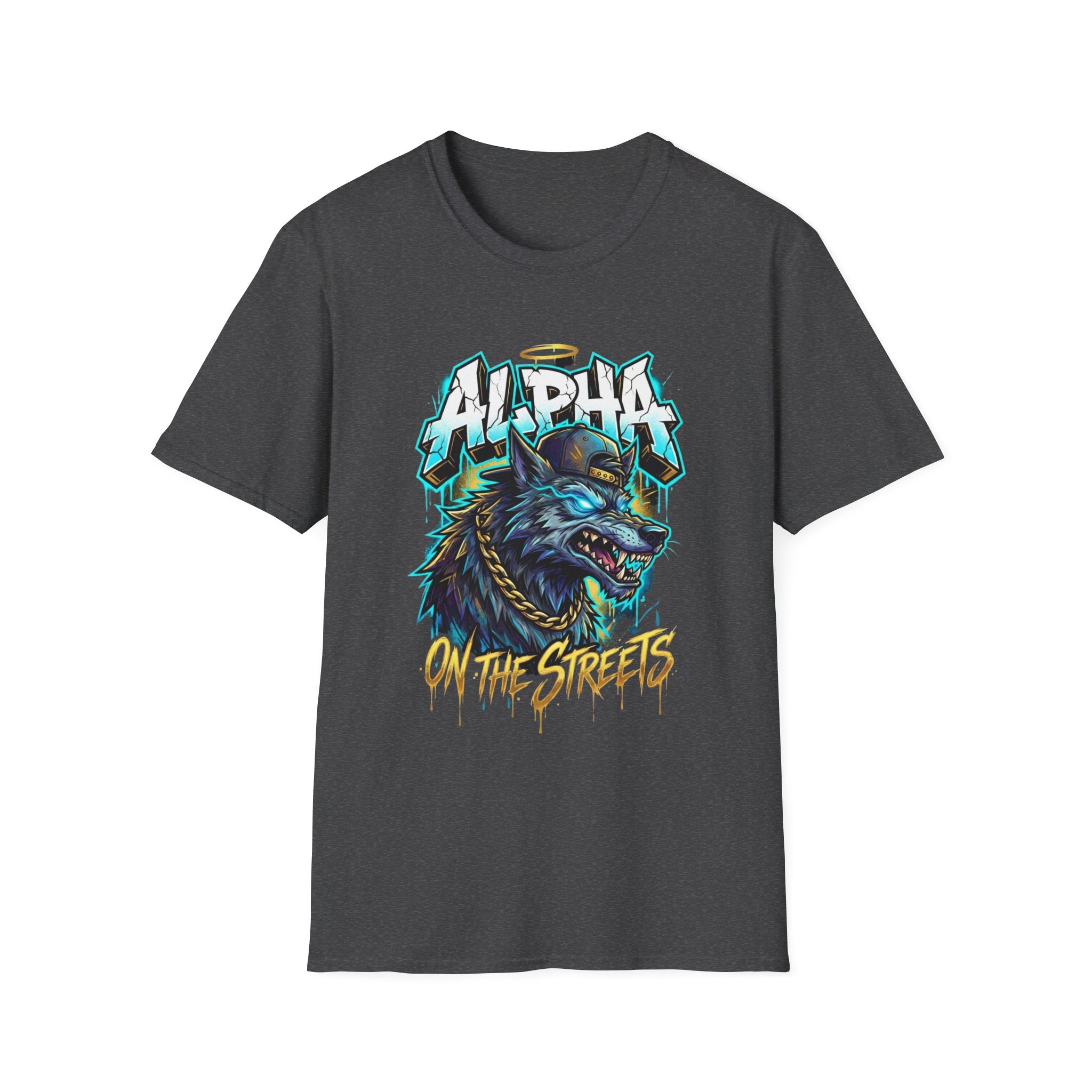 Alpha On The Streets Wolf Graphic T-Shirt — Urban Streetwear Tee
