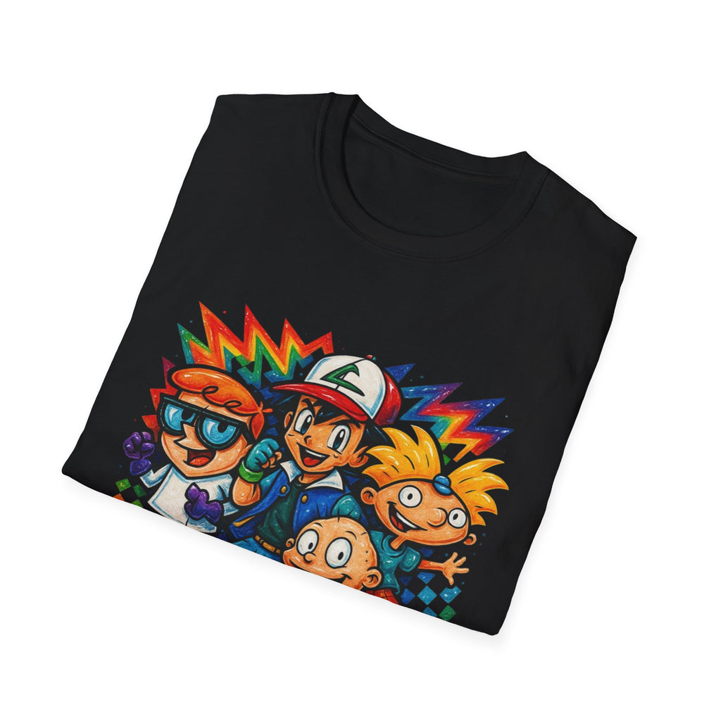 90s Crew T-Shirt — Retro Cartoon Nostalgia Tee