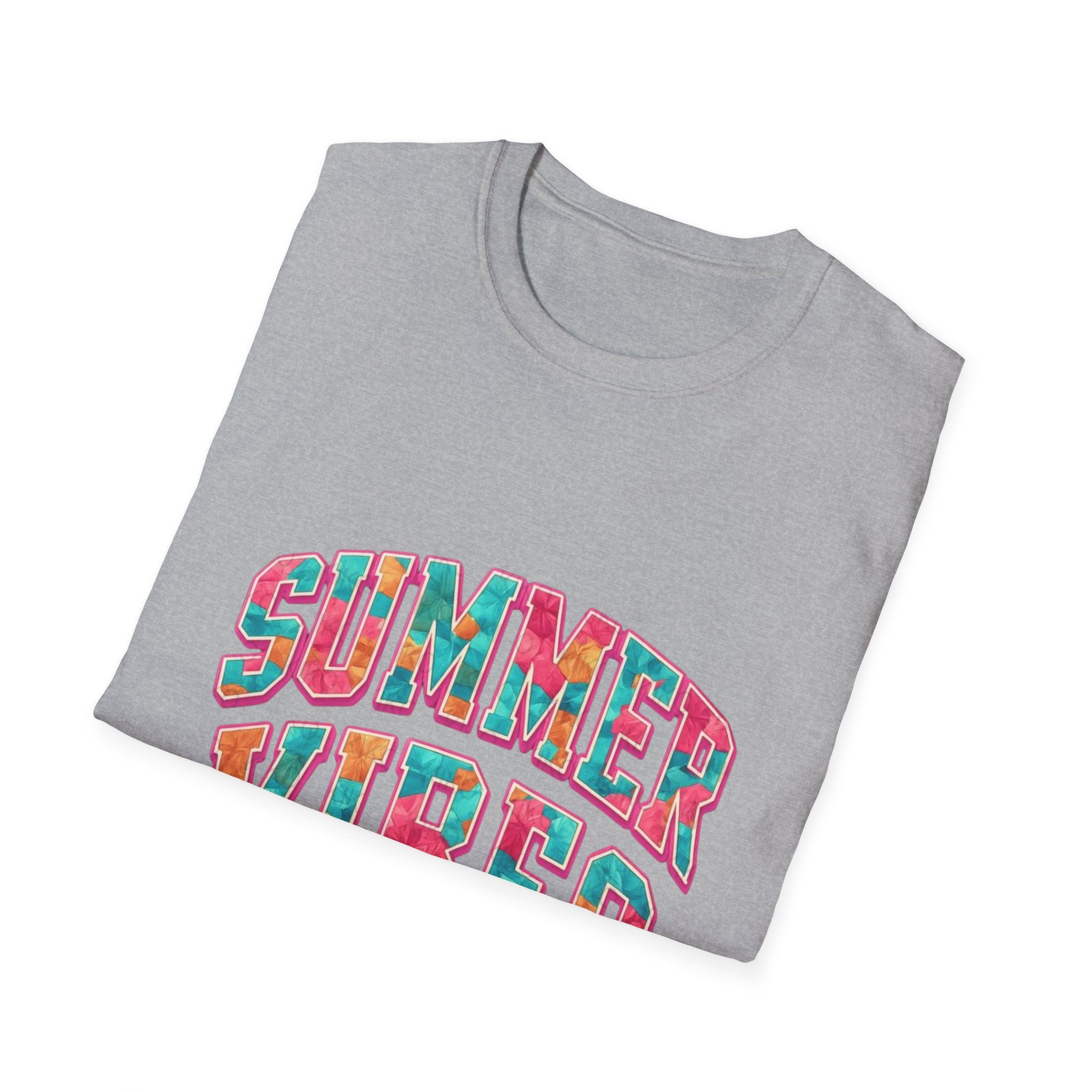 Summer Vibes T-Shirt — Colorful Tropical Beach Graphic Tee