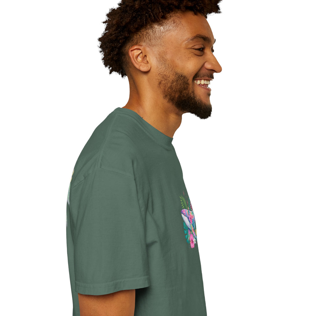Miami Beach Club T‑Shirt — Retro Flamingo Tropical Floral Graphic Tee