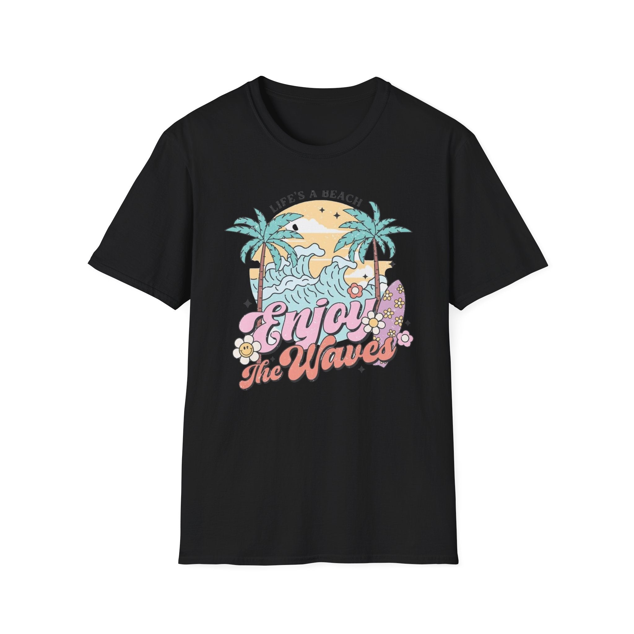 Enjoy the Waves T-Shirt — Summer Vibes Beach Graphic Tee