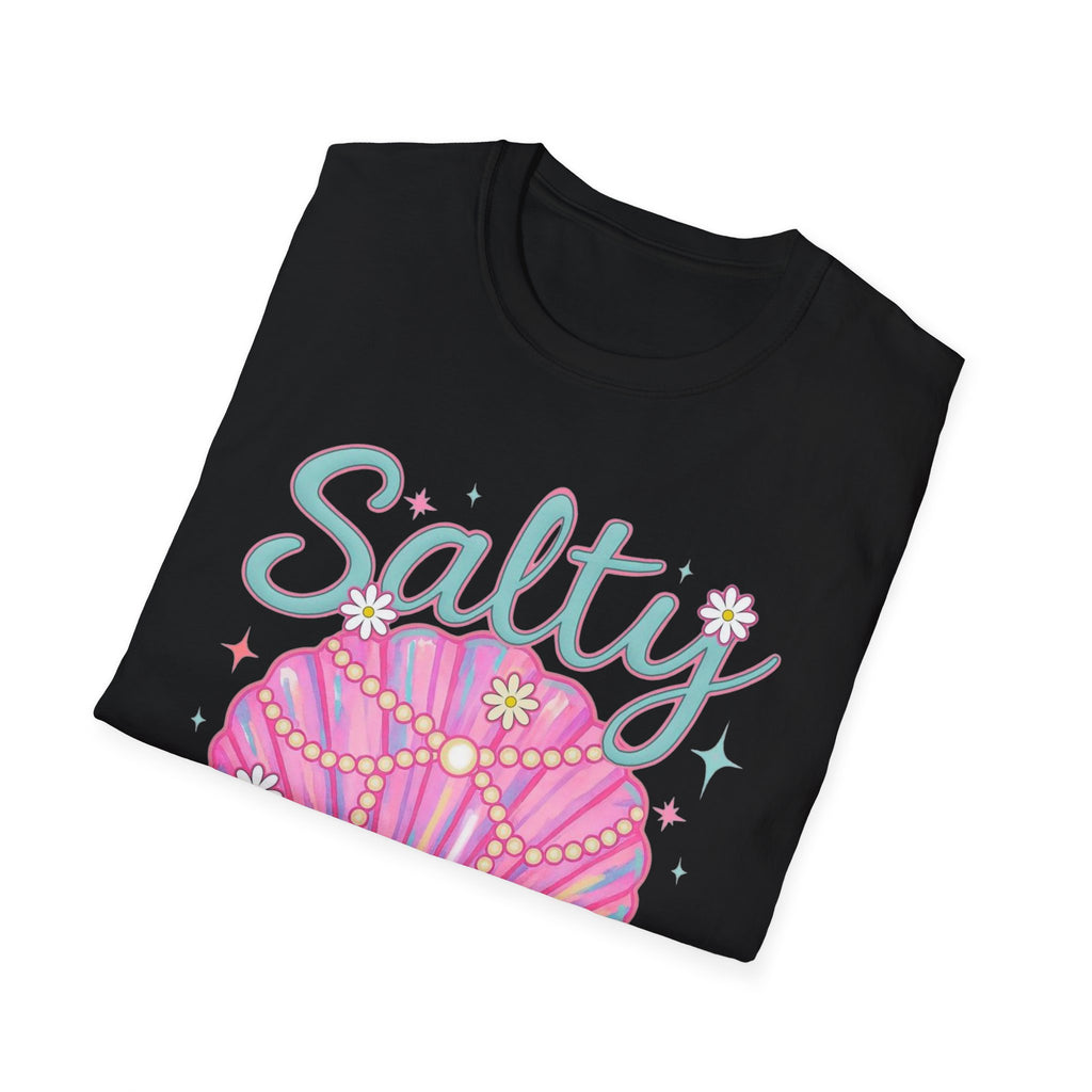 Salty Soul T-Shirt — Pink Seashell Beach Tee