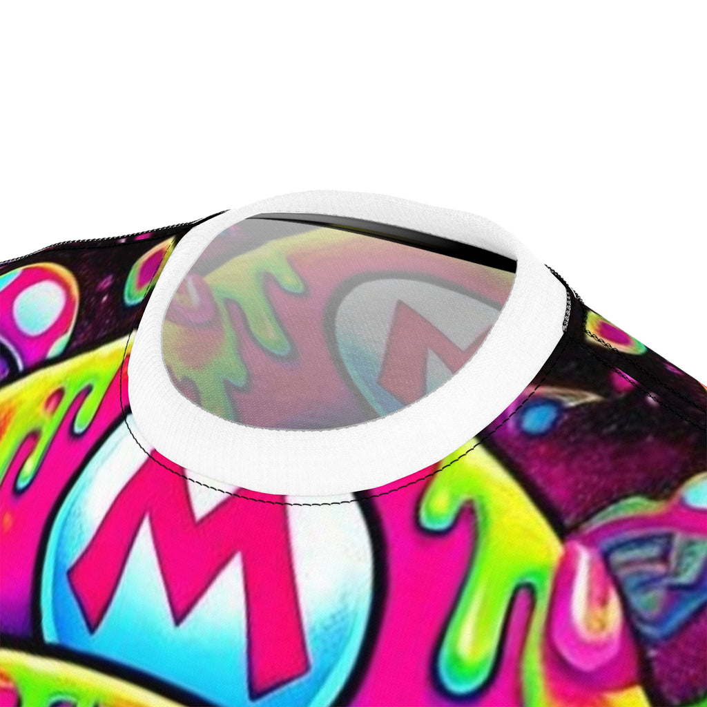 Psychedelic Drip Mario All-Over Print Tee