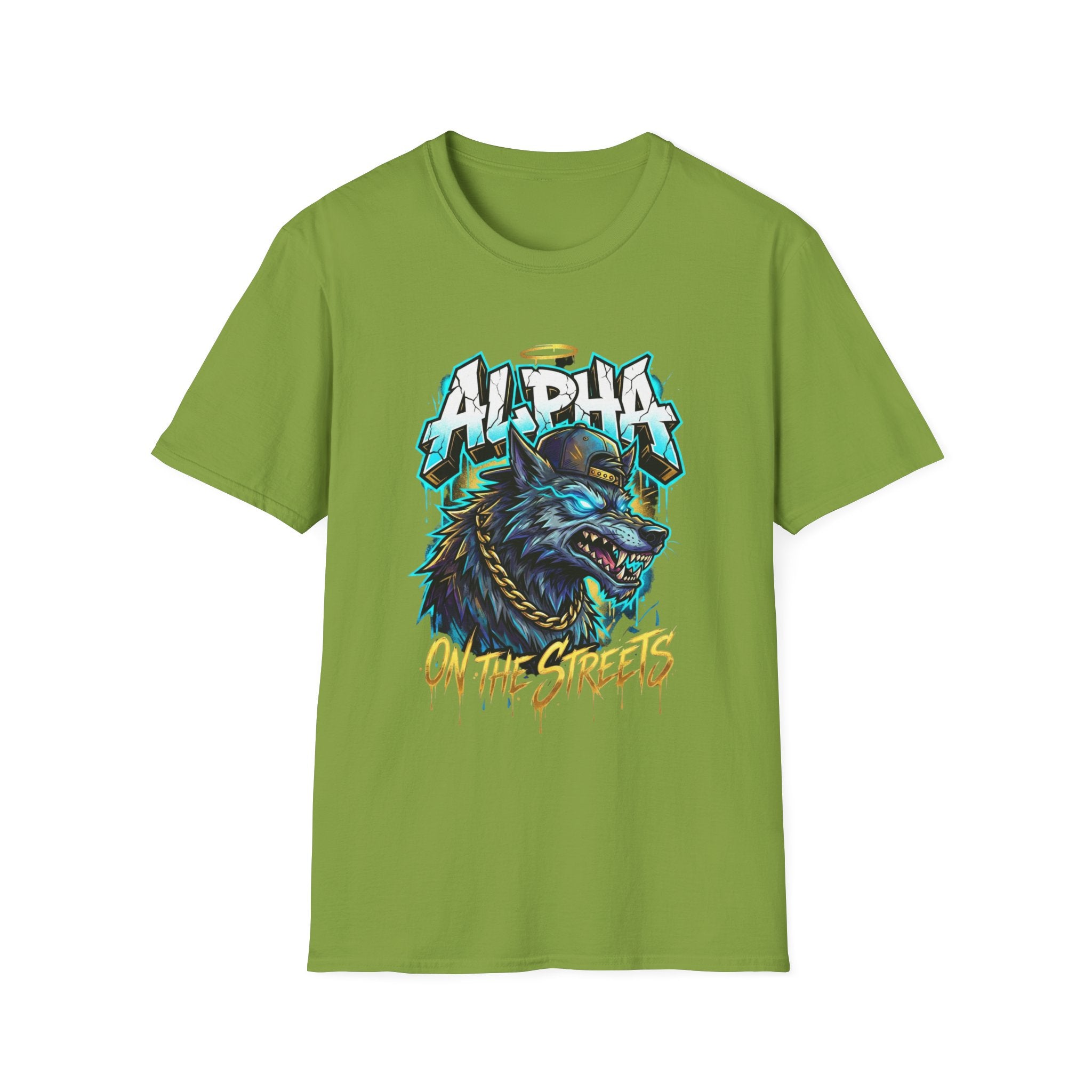 Alpha On The Streets Wolf Graphic T-Shirt — Urban Streetwear Tee