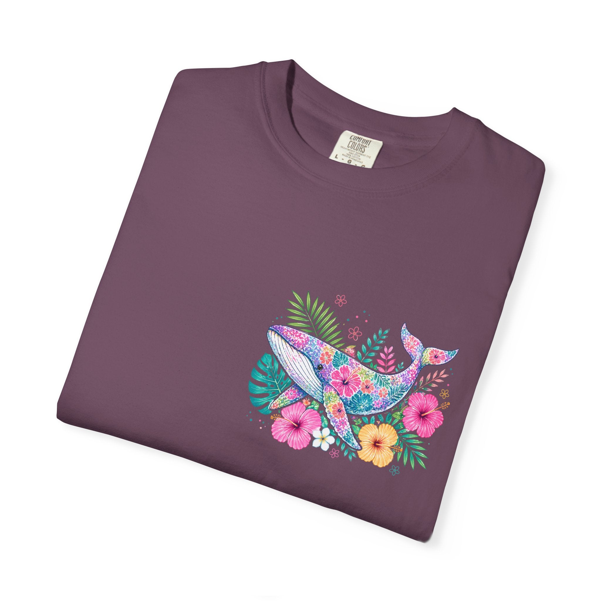 Miami Beach Club T‑Shirt — Retro Flamingo Tropical Floral Graphic Tee