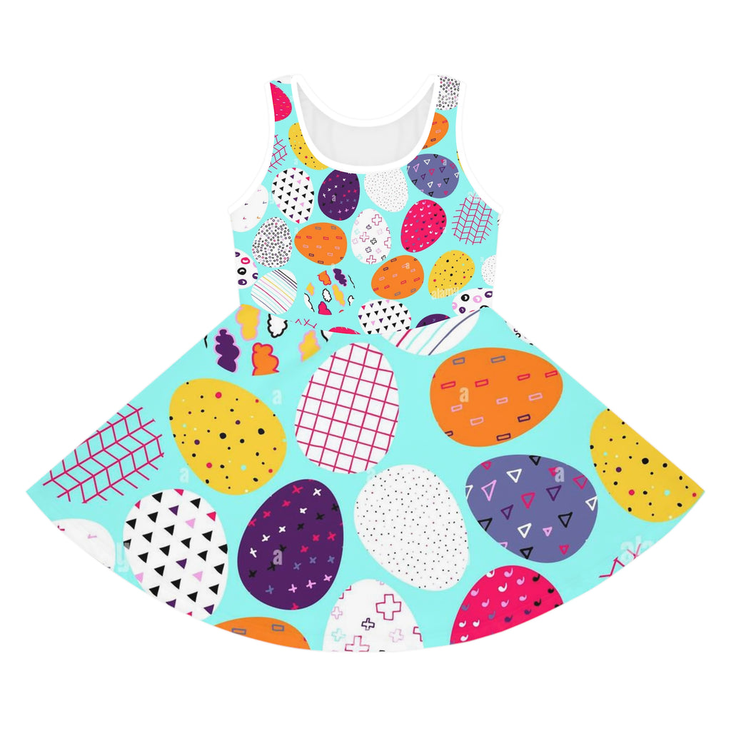 Girls' Sleeveless Sundress (AOP)