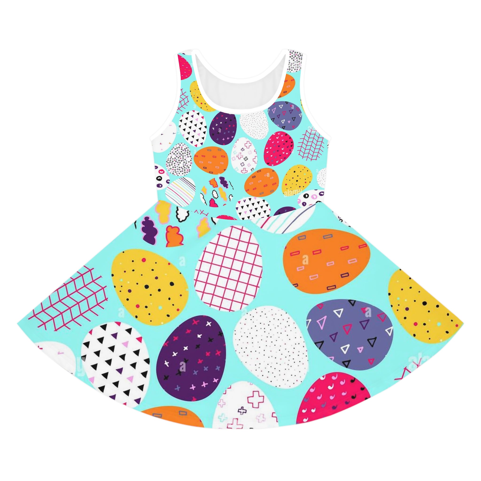 Girls' Sleeveless Sundress (AOP)