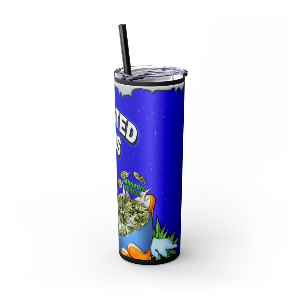 Frosted Buds 20oz Skinny Tumbler with Straw