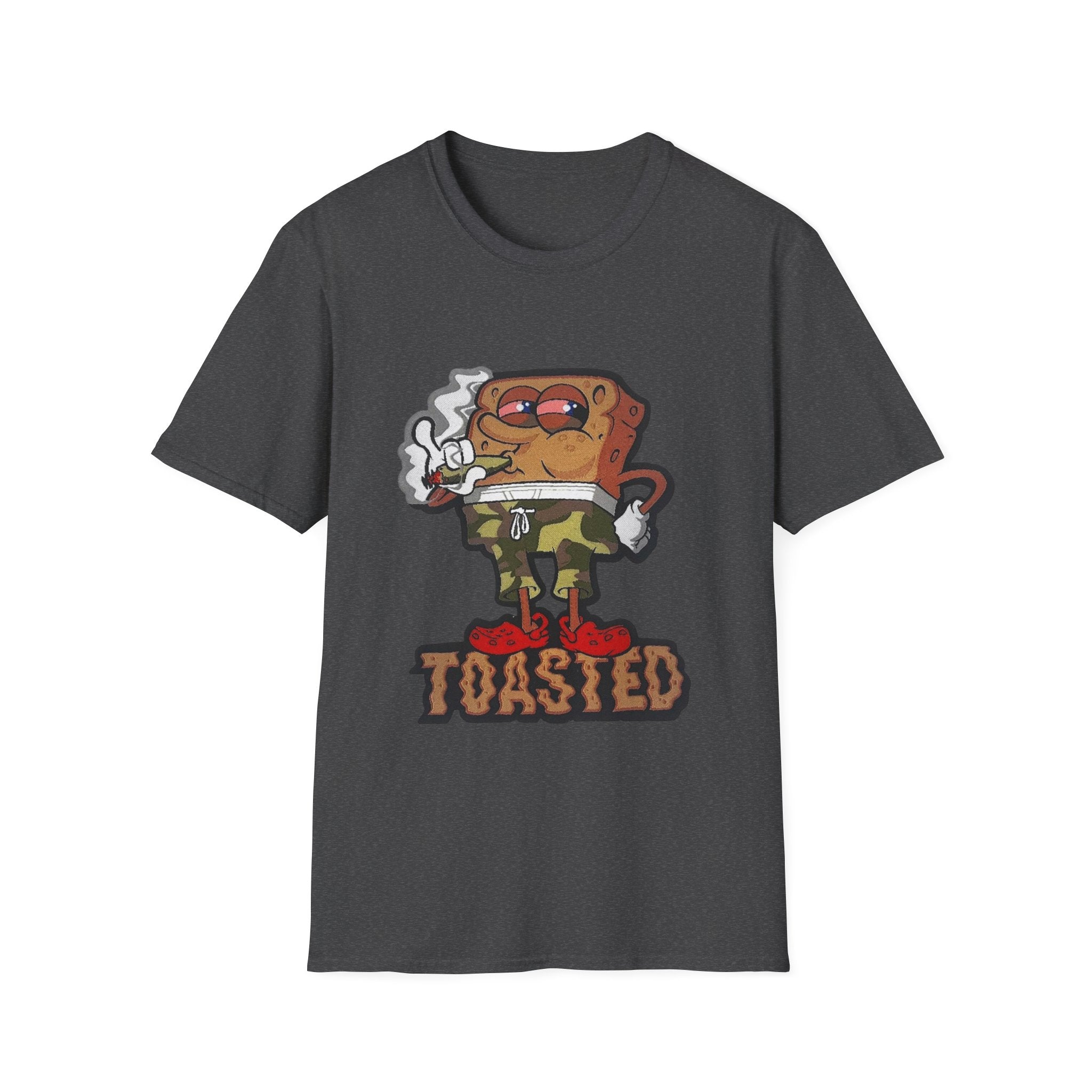 Toasted Cartoon Toast T-Shirt — Funny Retro Breakfast Graphic Tee
