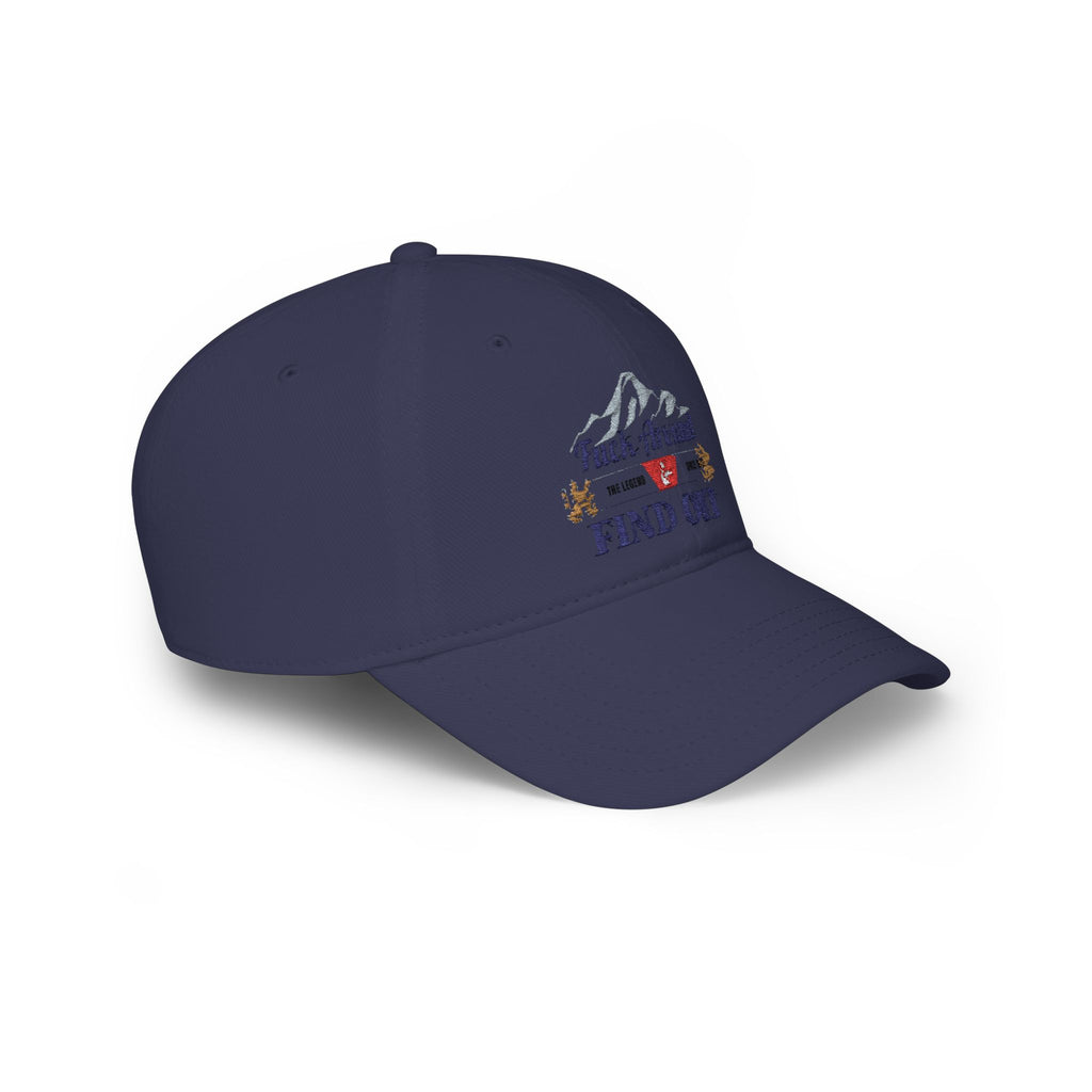 Low Profile Baseball Cap — 'Fuck Around, Find Out' Mountain Embroidered Hat
