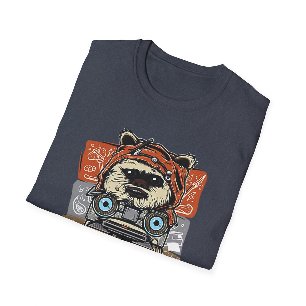 Retro Animal Stack T-Shirt — Vintage Owl, Fox & Raccoon Graphic Tee