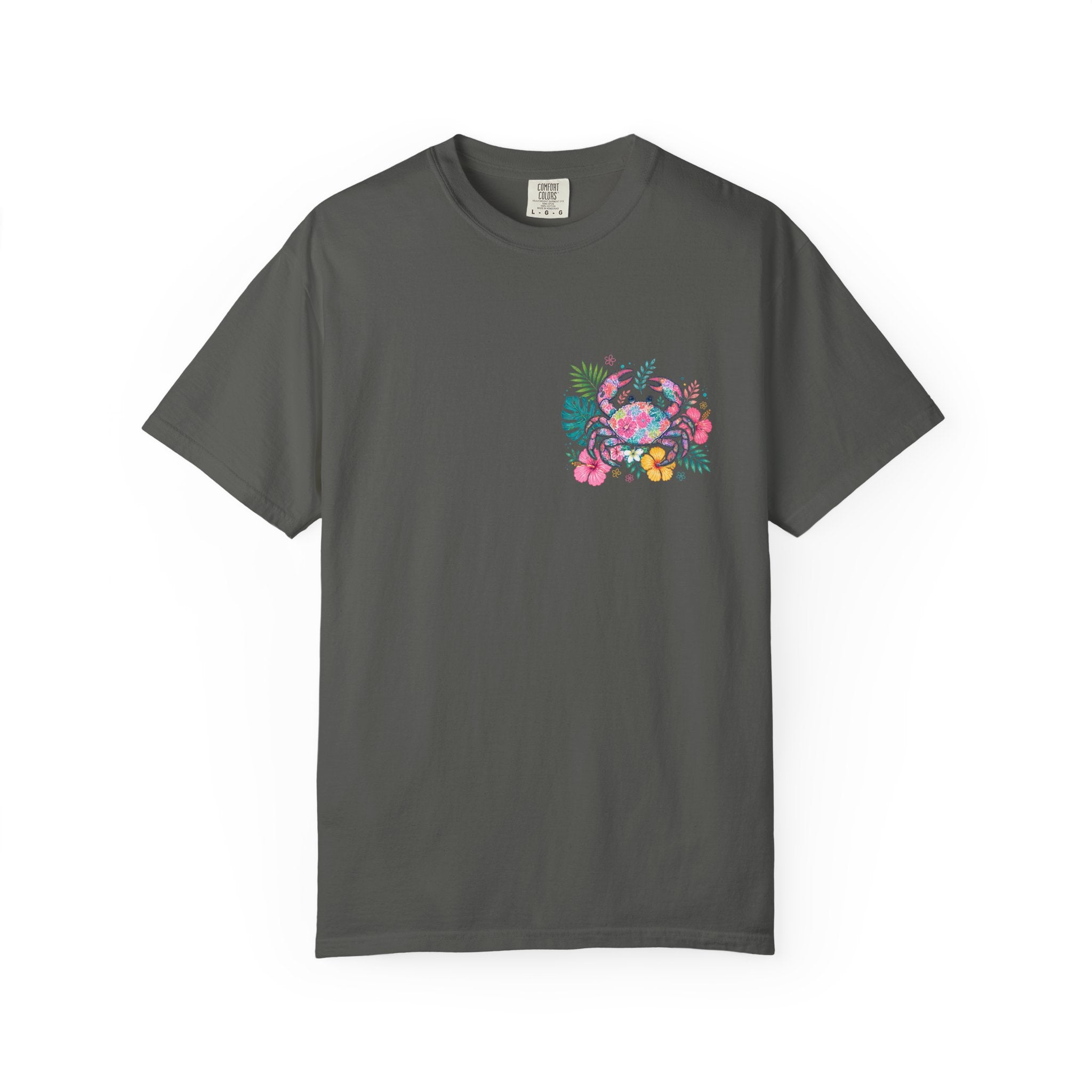 T-Shirt — "Sun Sand" Tropical Palm Floral Graphic Tee